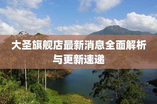 大圣旗舰店最新消息全面解析与更新速递