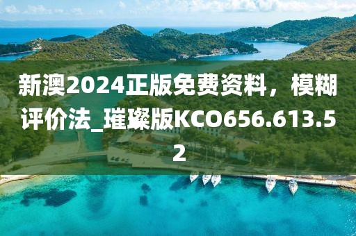 新澳2024正版免费资料，模糊评价法_璀璨版KCO656.613.52