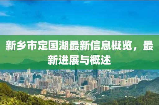 新乡市定国湖最新信息概览，最新进展与概述