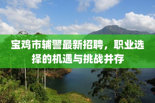 宝鸡市辅警最新招聘，职业选择的机遇与挑战并存