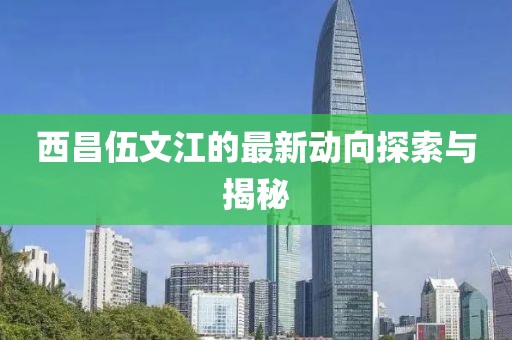 西昌伍文江的最新动向探索与揭秘