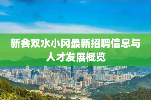 新会双水小冈最新招聘信息与人才发展概览
