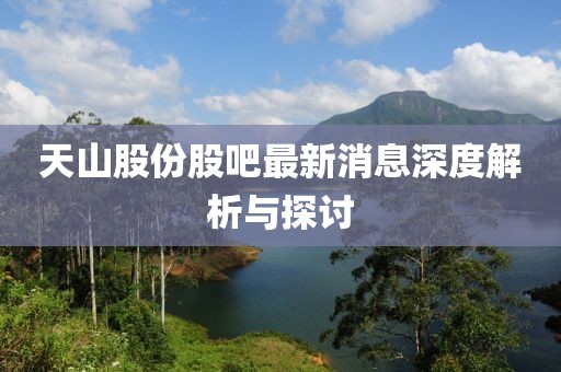 天山股份股吧最新消息深度解析与探讨