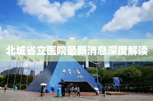 北城省立医院最新消息深度解读