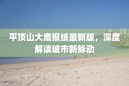 平顶山大鹰报纸最新版，深度解读城市新脉动