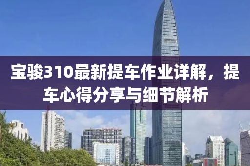 宝骏310最新提车作业详解，提车心得分享与细节解析