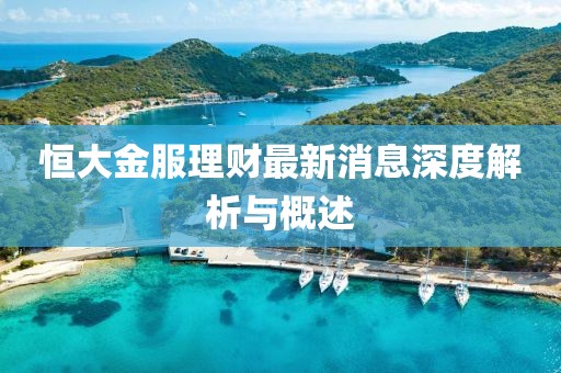 恒大金服理财最新消息深度解析与概述