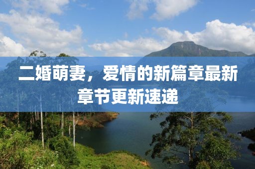 二婚萌妻，爱情的新篇章最新章节更新速递