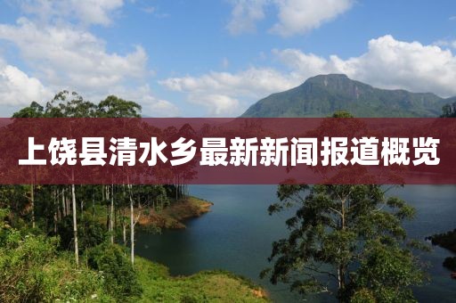 上饶县清水乡最新新闻报道概览