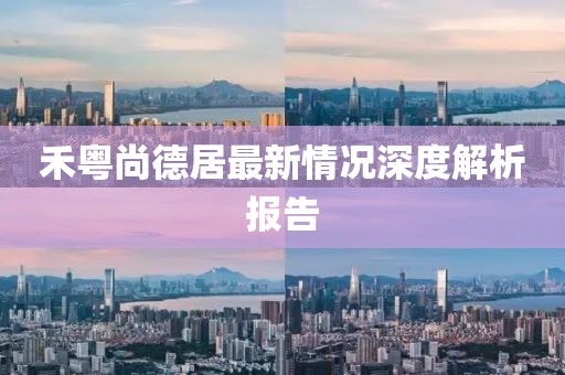 禾粤尚德居最新情况深度解析报告
