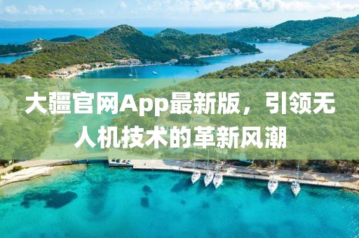 大疆官网App最新版，引领无人机技术的革新风潮