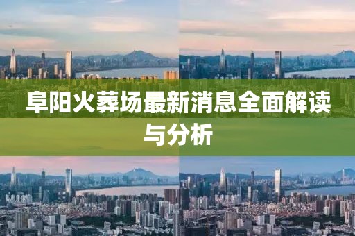 阜阳火葬场最新消息全面解读与分析