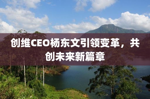 创维CEO杨东文引领变革，共创未来新篇章