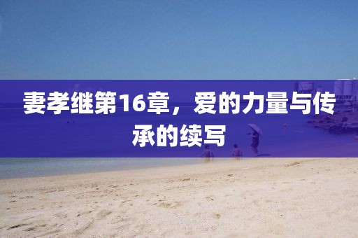 妻孝继第16章，爱的力量与传承的续写