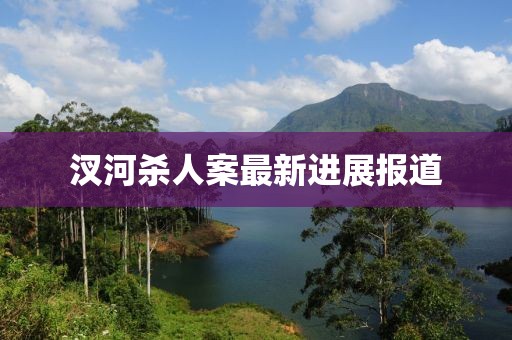 汊河杀人案最新进展报道