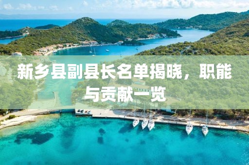 新乡县副县长名单揭晓，职能与贡献一览