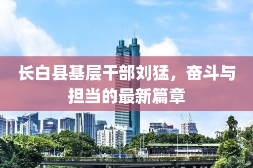 长白县基层干部刘猛，奋斗与担当的最新篇章