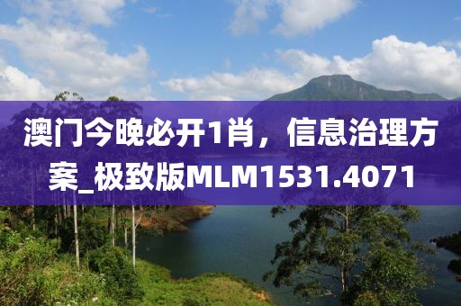 澳门今晚必开1肖，信息治理方案_极致版MLM1531.4071