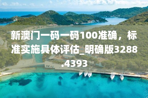 新澳门一码一码100准确，标准实施具体评估_明确版3288.4393