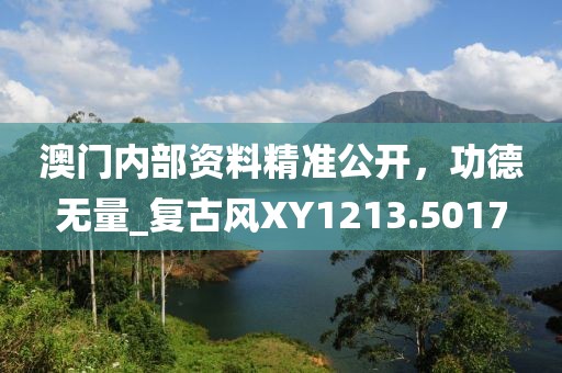 澳门内部资料精准公开，功德无量_复古风XY1213.5017