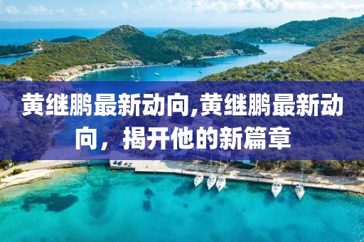 黄继鹏最新动向,黄继鹏最新动向，揭开他的新篇章