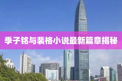 季子铭与裴格小说最新篇章揭秘