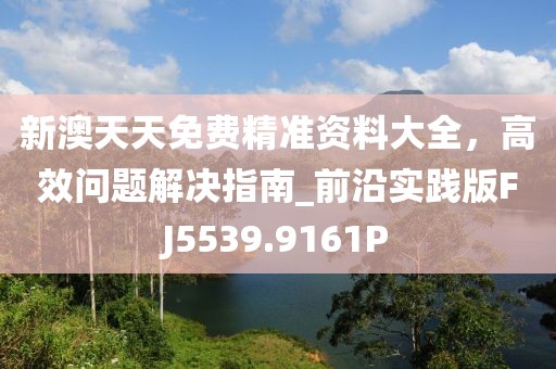 新澳天天免费精准资料大全，高效问题解决指南_前沿实践版FJ5539.9161P