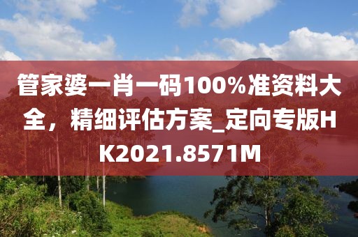管家婆一肖一码100%准资料大全，精细评估方案_定向专版HK2021.8571M