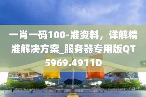 一肖一码100-准资料，详解精准解决方案_服务器专用版QT5969.4911D