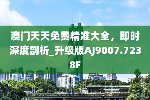 澳门天天免费精准大全，即时深度剖析_升级版AJ9007.7238F