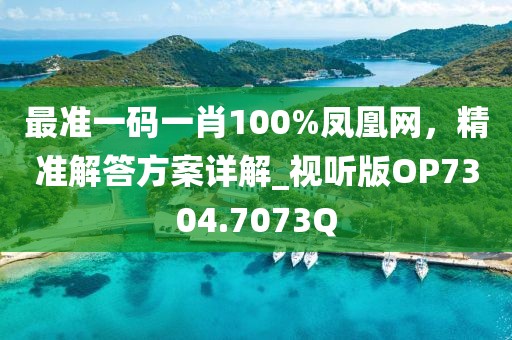 最准一码一肖100%凤凰网，精准解答方案详解_视听版OP7304.7073Q