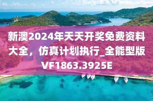 新澳2024年天天开奖免费资料大全，仿真计划执行_全能型版VF1863.3925E