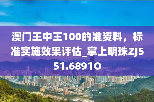 澳门王中王100的准资料，标准实施效果评估_掌上明珠ZJ551.6891O