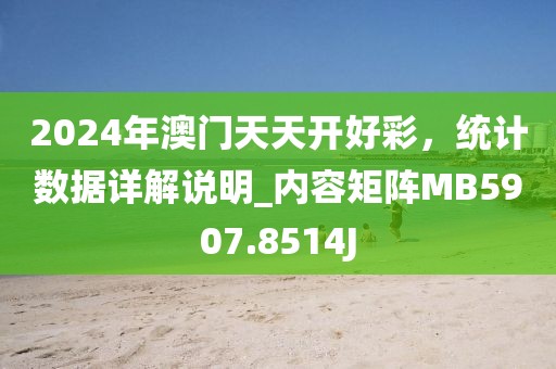 2024年澳门天天开好彩，统计数据详解说明_内容矩阵MB5907.8514J