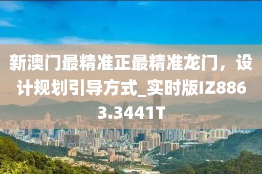 新澳门最精准正最精准龙门，设计规划引导方式_实时版IZ8863.3441T