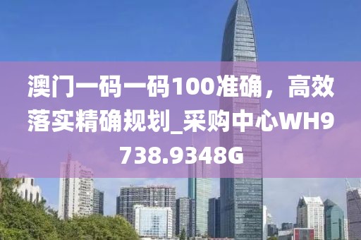 澳门一码一码100准确，高效落实精确规划_采购中心WH9738.9348G