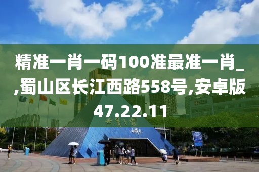 精准一肖一码100准最准一肖_,蜀山区长江西路558号,安卓版47.22.11