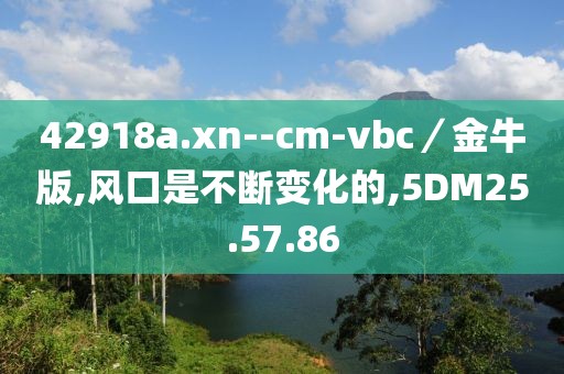 42918a.xn--cm-vbc／金牛版,风口是不断变化的,5DM25.57.86