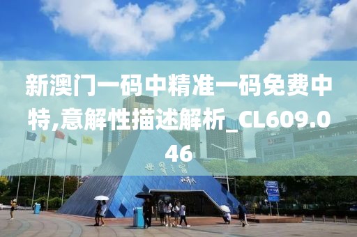 新澳门一码中精准一码免费中特,意解性描述解析_CL609.046