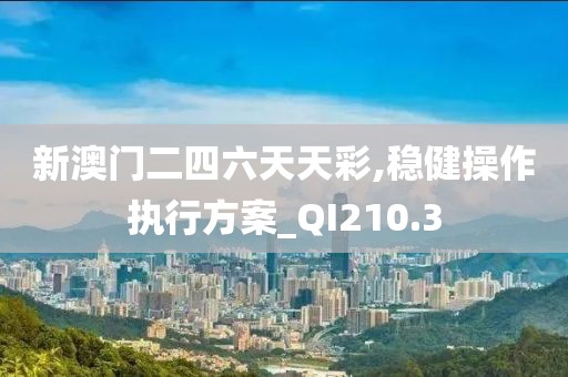 新澳门二四六天天彩,稳健操作执行方案_QI210.3