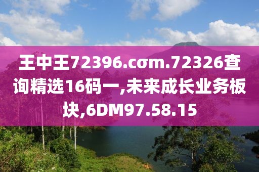 王中王72396.cσm.72326查询精选16码一,未来成长业务板块,6DM97.58.15