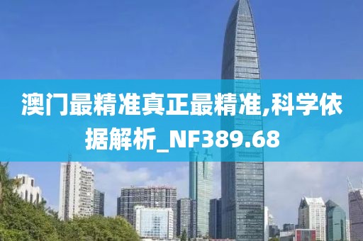 澳门最精准真正最精准,科学依据解析_NF389.68