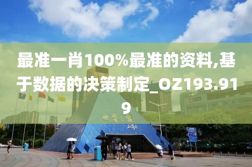 最准一肖100%最准的资料,基于数据的决策制定_OZ193.919