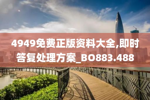 4949免费正版资料大全,即时答复处理方案_BO883.488