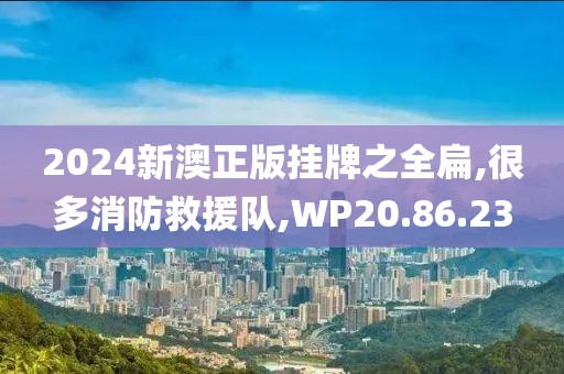 2024新澳正版挂牌之全扁,很多消防救援队,WP20.86.23