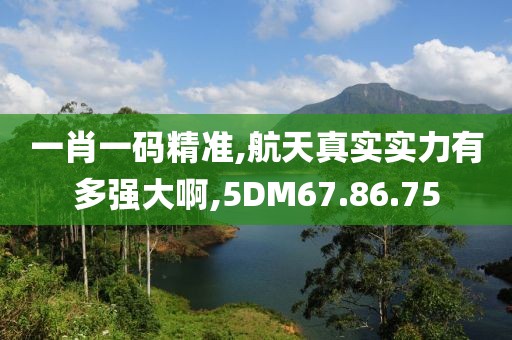 一肖一码精准,航天真实实力有多强大啊,5DM67.86.75