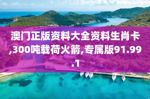 澳门正版资料大全资料生肖卡,300吨载荷火箭,专属版91.99.1