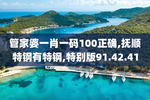 管家婆一肖一码100正确,抚顺特钢有特钢,特别版91.42.41