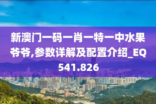 新澳门一码一肖一特一中水果爷爷,参数详解及配置介绍_EQ541.826