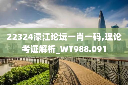22324濠江论坛一肖一码,理论考证解析_WT988.091